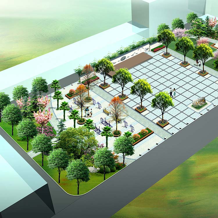 嘉祥臥龍山鎮文化廣場