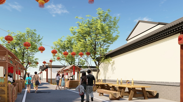 汶上縣南旺鎮(zhèn)壩上村沿運河廊道